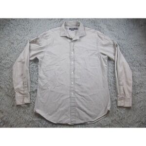 Polo‎ Ralph Lauren Shirt Mens XL Gray Slim Fit 100% Cotton Button Front Casual